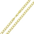 thumbnail image 2 of 10K Yellow Gold 5.5mm Hollow Cuban Chain, FREE Microfiber Cloth, Curb Link Mens Womens Necklace, Giorgio Bergamo, 2 of 7