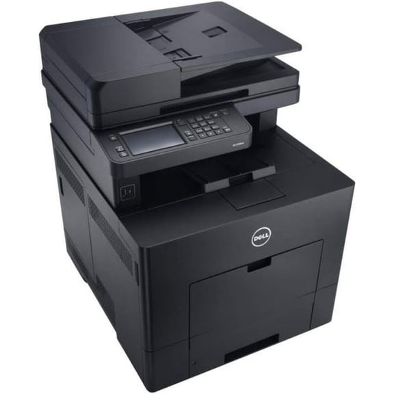 Restored Dell C3765DNF Color Laser Multifunction Printer – 4-in-1 (Print, Copy, Scan, Fax), Duplex Printing, Network & USB Connectivity – Includes Cartridges N1NK7 (Refurbished)