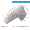thumbnail image 1 of Golf Wood Cover Skull For Driver Fairway Hybrid Waterproof Protector Set PU Leather Soft Durable Golf Club Covers White Blade Putter, 1 of 6