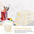 thumbnail image 3 of LITINKIMI 1Pc Yellow Plastic Storage Cabinet with Multi Layer Drawers for Home and Office Storage, 3 of 6