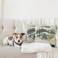 thumbnail image 4 of Ambesonne Nautical Throw Pillow Cover 2 Pack, Modern Boho Botanical Sea, 16", Sage Green, 4 of 7