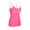 629#Hot Pink, variant on Women’s Comfort Fit Cotton Camisole, Built-in Shelf Bra Adjustable Straps Undershirt for Daily Layering Hot Pink 2XL