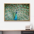 thumbnail image 3 of wall26 Framed Canvas Prints Wall Art - Peacock Showing Its Beautiful Feathers/Spreading Its Tail | Modern Wall DecorStretched Gallery Framed Canvas Wrap Giclee Print &amp; Ready to Hang - 24"x36, 3 of 5