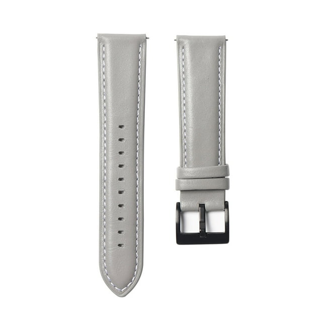 Bracelet en Cuir Véritable 20mm Libération Rapide Bracelet de Montre Intelligente avec Boucle Bracelet Réglable pour Montre Intelligente avec Largeur de Bande 20mm
