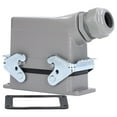 thumbnail image 1 of Heavy Duty Connector Rectangular Cast Aluminum Alloy Waterproof Connector Plug Kit 16A 500V, 1 of 14