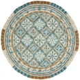 thumbnail image 4 of SAFAVIEH Blossom Keighley Geometric Area Rug, Ivory/Teal, 5' x 8', 4 of 9