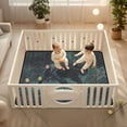 thumbnail image 2 of WOBOGO Black Panther Leaping over Water Baby Playmats Extra Large Waterproof Rollable Activity Pads for Toddlers 50×50inch, 2 of 7