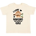 thumbnail image 3 of Inktastic Monkey I Love Hanging out with My Gigi Boys or Girls Toddler T-Shirt, 3 of 5