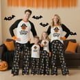 thumbnail image 4 of Halloween Pajama Set Long Sleeves and Pants Two-Piece Set Holiday Pajamas Cute Pumpkin Ghost Spider Skull Print Pajamas Pajamas Unisex Couple Outfit Family Pajamas,Man S, 4 of 6