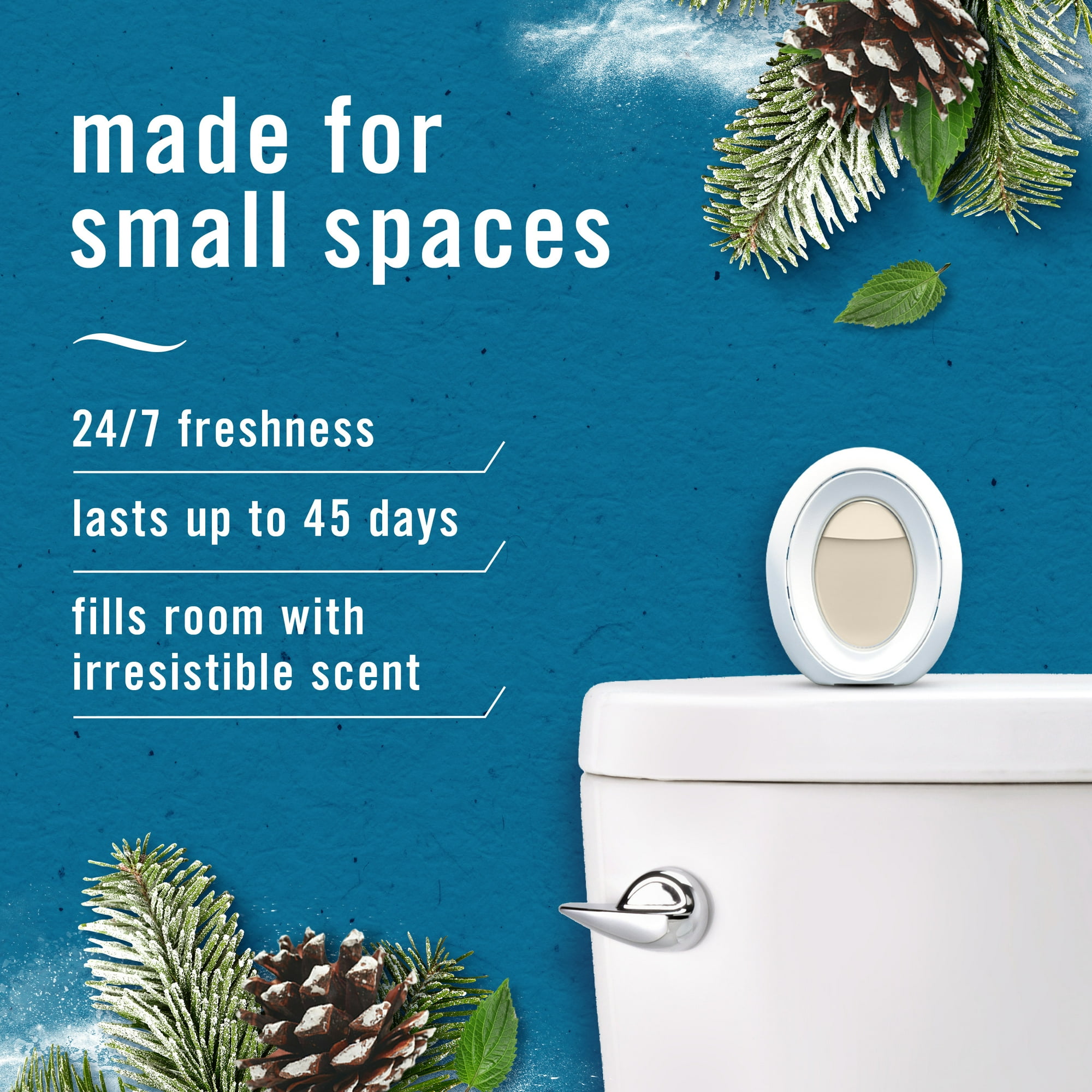 Xịt khử mùi Febreze Odor Fighter Small Spaces hương tuyết rơi Serene, 1 viên, 7,5ml
