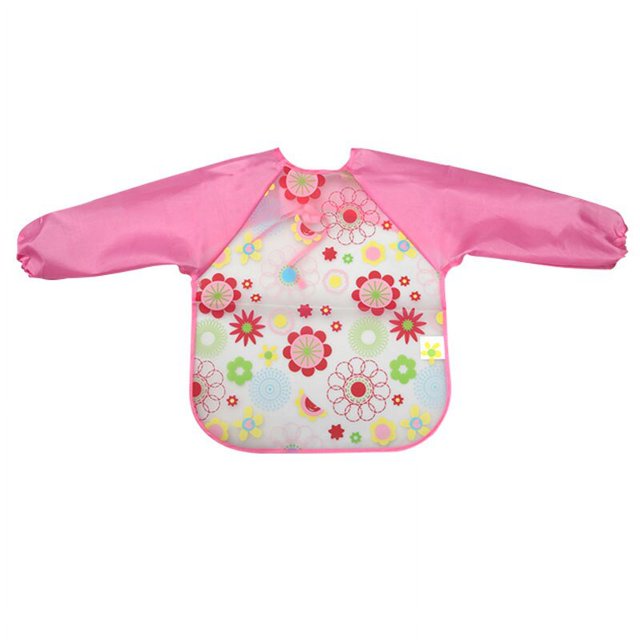 Baberos impermeables para bebé, delantal de manga larga para alimentación de niños, ropa suave para eructar