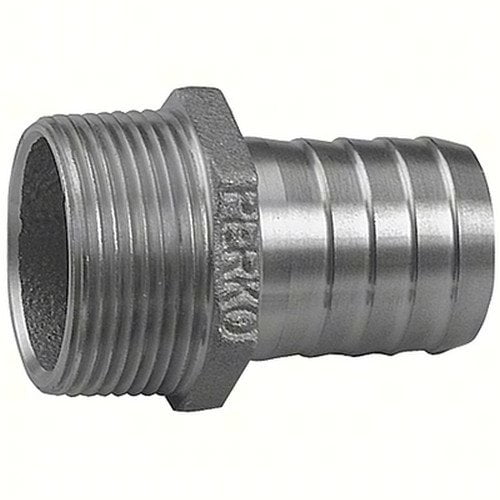 Perko 0076010PLB Cast Bronze 4" Straight Pipe to Hose Adapter with 2-1/2" NPT Pipe for 2-1/2" Hose