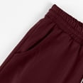 thumbnail image 6 of Fabrcox Capri Pants Men Elastic Waist Wide Leg Men's Sweatpants Baggy Lightweight Summer Athletic Sports Trousers for Men with Pockets Red XXXL, 6 of 7