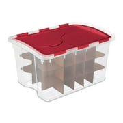 sterilite 48 quart holiday christmas 45 ornament storage box 19096606 - Christmas Decoration Storage Containers sterilite 48 quart holiday christmas 45 ornament storage box 19096606 - Christmas Decoration Storage Containers