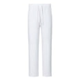 thumbnail image 6 of Fgnfyis Men's New Spring and Summermen's Linen Long Sleeved Pants Men's Casual Loose Suit Suits for Men White XXL, 6 of 9