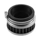 thumbnail image 1 of Filtros de aire cilíndricos rectos universales de 52-58 mm para motocicleta, tono plateado, 1 of 7