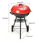 thumbnail image 3 of Asador Al Carbon Aquila Circular Con Ruedas Rojo/Negro Genérico A-952, 3 of 6