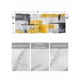 thumbnail image 4 of Valances for Windows Abstract Mottled Rod Pocket Cafe Window Treatments Valance Curtains for Kitchen Bathroom Laundry Basement Windows 54"x18", 4 of 9