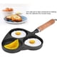 thumbnail image 2 of Egg Frying Pan, 3 Mold Cast Iron Omelette Egg Burger Fried Egg Pot Pancake Pan Cooker Pans, 2 of 4