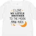 thumbnail image 4 of Inktastic I Love My Little Brother to the Moon and Back Boys or Girls Long Sleeve Toddler T-Shirt, 4 of 5