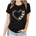 thumbnail image 3 of RKSTN Valentine Gifts Women's Valentine's Day T Shirts Oversized Crewneck Valentines Graphic Print Short Sleeve Shirt Womens Casual Solid Round Neck Plus Size Loose Fits Tee Top Summer Clothes, 3 of 8