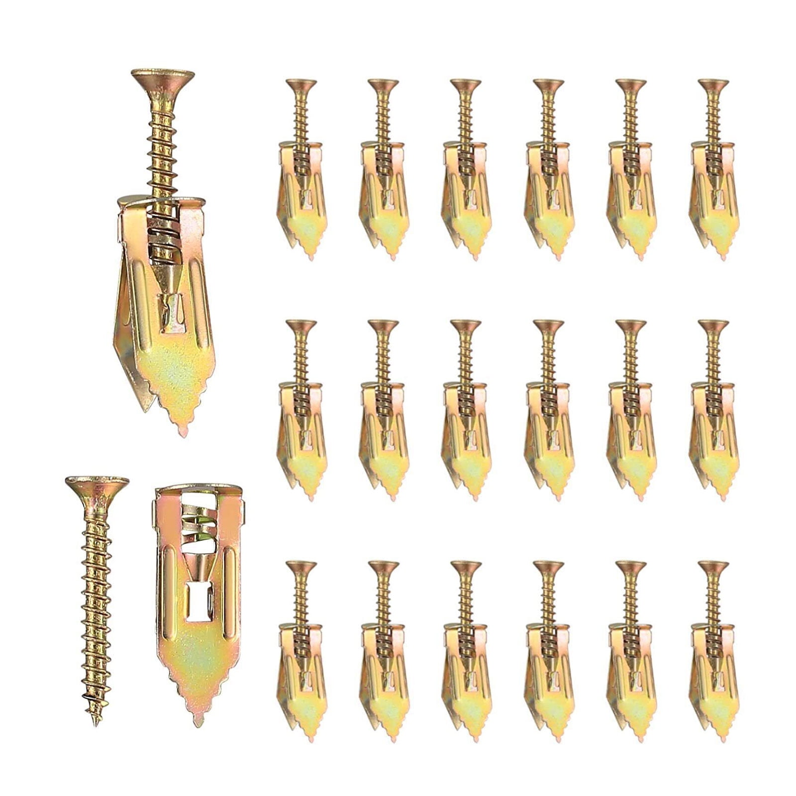 Quick & Screws Gypsum Board Drilling Wall Anchors Screw Set Time Saving Solution 50/100pcs for Stable Fix
