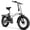 White, variant on 1000W Foldable ebike for adult 80+miles 28+mph battery removable 20 inch fat tyre ebike for all terrain