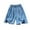 Light Blue-04, variant on Ugoldhm Girls' Graphic Denim Shorts (8-16Y) Loose Fit & Pocket Detail Summer Casual Travel Jean Shorts
