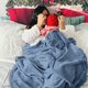 thumbnail image 5 of Manta Bedsure GentleSoft de Franela XL Azul Lavado 127x178 cm, 5 of 7