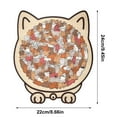 thumbnail image 2 of KeirineCC 135-Piece Morandi-Colored Cat Shaped Wooden Jigsaw Puzzle, Cats Shaped Wooden Puzzle, Unique Animal Shape Wood Puzzle, CreativePuzzle Gifts for Cat Lovers, Home Decor,Style - B, 2 of 4