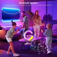 thumbnail image 5 of AIDUCHO 2023 Smart Table Lamp with Wireless Charger, Bluetooth Speaker, Adjustable Night Light, Music Sync, White, 5 of 5