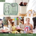 thumbnail image 7 of HEYMKGO 12-Piece Nail Cutter Set, Stainless Steel Manicure Beauty Tools Pedicure Kit with Travel Bag & Nail Clippers, Green, 7 of 7