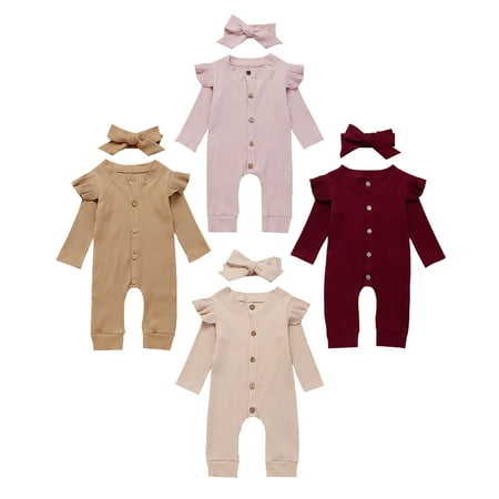

Binpure Toddler Baby Girl Boy Autumn Winter Clothes Kids Knitted Romper Jumpsuit Outfits