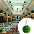 thumbnail image 3 of koolsoo Artificial Leaf Topiary Ball Hanging Lantern LED Light Waterproof Grass Ball LED Green 46.5x24cm, 3 of 9