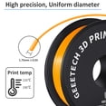 thumbnail image 3 of GEEETECH PLA 3D Printer Filament 1.75mm Orange, Dimensional Accuracy +/-0.03mm, 10kg (22lbs) , Vacuum Packaging, Fit for Most 3D FDM Printer, 3 of 7