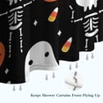 thumbnail image 6 of Halloween Ghosts Pumpkins and Skeletons Shower Curtain 36"x72" ,Bathroom Decorative Shower Curtains Set with 12 Hooks,Modern Waterproof Washable Shower Curtain, 6 of 6