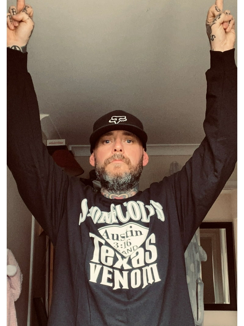 WWE Stone Cold Steve Austin 101 Proof Texas Venom Long Sleeve Mens