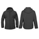 thumbnail image 3 of Chaqueta deportiva para exteriores de fibra de poliéster con carcasa blanda, abrigo de camuflaje cálido para acampar, color negro, talla L, 3 of 15