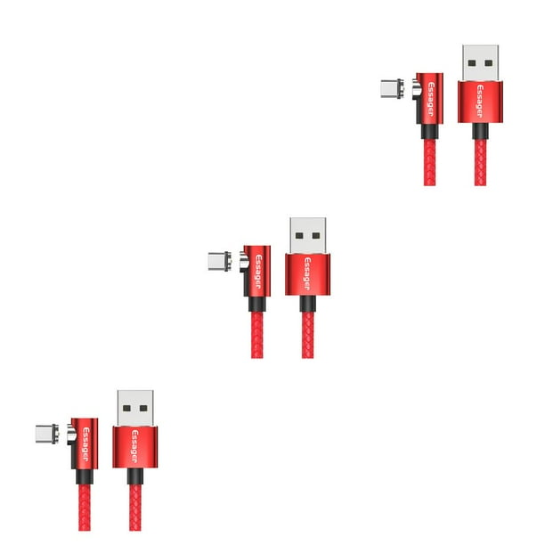Inteprter Essager, Cable Micro USB para iPhone, Samsung, Android, teléfono móvil, Cable de carga rápida, Cable magnético, Cable USB Type1 NO1