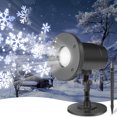 thumbnail image 3 of Morttic Christmas Moving Snowflake Projector Lights LED Spotlights Waterproof Landscape Lights for New Year Holiday Halloween Party Decoration Gifts, 3 of 8