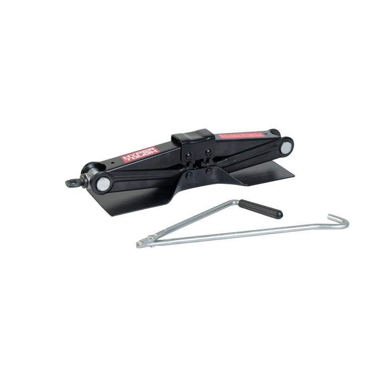 Hyper Tough T10152W Universal Vehicle Scissor Jack, 1.5 Ton Black