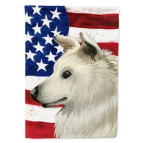 Cretan Hound Dog American Flag Flag Canvas House Size