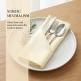 thumbnail image 4 of REGALWOVEN 12 Pack Cloth Napkins, Satin Washable and Reusable Table Dinner Napkins for Restaurant, Weddings, Event and Parties Beige 12x12inch, 4 of 6