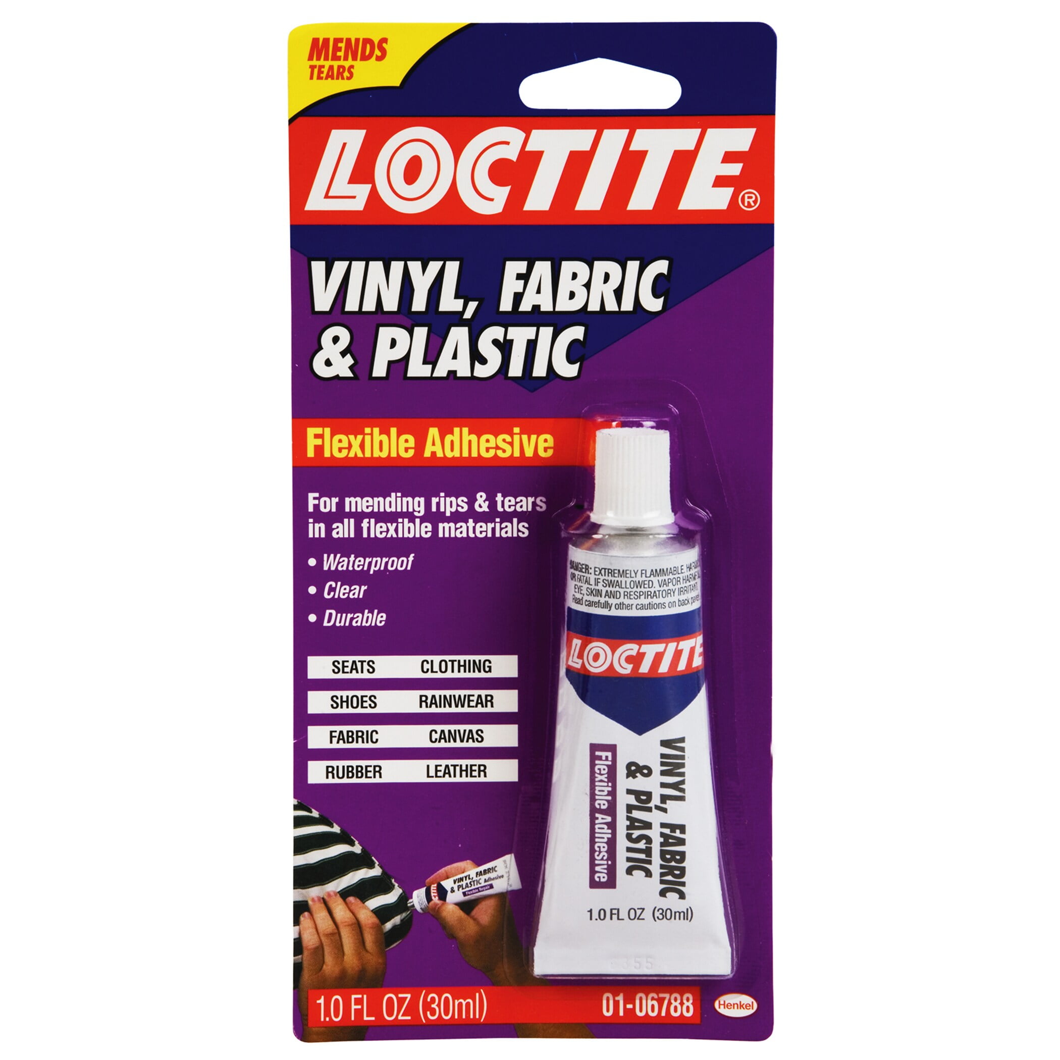 Loctite Vinyl, Fabric, and Plastic Flexible Adhesive, 1 Ounce - 3count:  : Industrial & Scientific