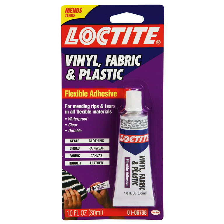 2pk LOCTITE Vinyl Fabric Plastic Flexible Clear Adhesive Leather Canvas  Glue