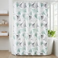 thumbnail image 7 of REGALWOVEN Bohemian Print Shower Curtain Sets, Waterproof Bath Curtain with 12 Hooks, Nature-Inspired Bathroom Decor Grey 71"W x 71"L, 7 of 7