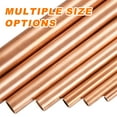 thumbnail image 7 of Uxcell Copper Round Tube, 12mm OD x 1mm Wall Thickness x 100mm(4") Length Pure Copper Tube Seamless Metal Straight Pipe Tubing for DIY Crafts Industry Construction(Pack of 2), 7 of 7