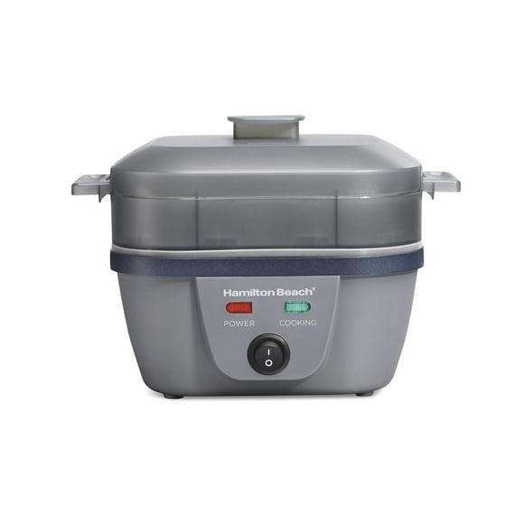 Cuiseur à œufs électrique Hamilton Beach Egg Bites Plus, 6-en-1, 750 watts, gris, 25510C