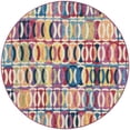 thumbnail image 2 of Unique Loom Outdoor Modern Collection Area Rug - Tiles (5' 3" Round Multi/Blue), 2 of 8