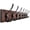 Black/Brown, variant on Wall Mount Coat Rack Brown Plate & Black Hook, 1 Item-5 Hooks, Real Pine Wood 5 Triple Hooks